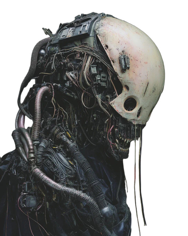 Mecha Xenomorph Vinyl Car Decal Sticker – Waterproof & UV-Resistant 8"