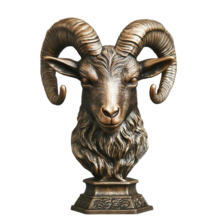Goat Head Award Vinyl Car Decal Sticker – Waterproof & UV-Resistant 8"