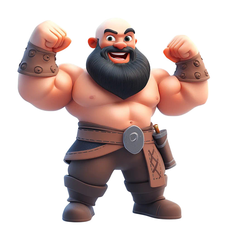 Excited Viking Flexing Vinyl Car Decal Sticker – Waterproof & UV-Resistant 8"