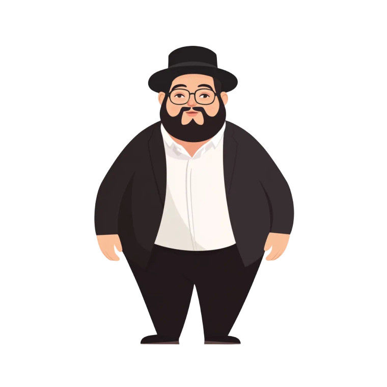 Orthodox Man Vector Vinyl Car Decal Sticker – Waterproof & UV-Resistant 8"