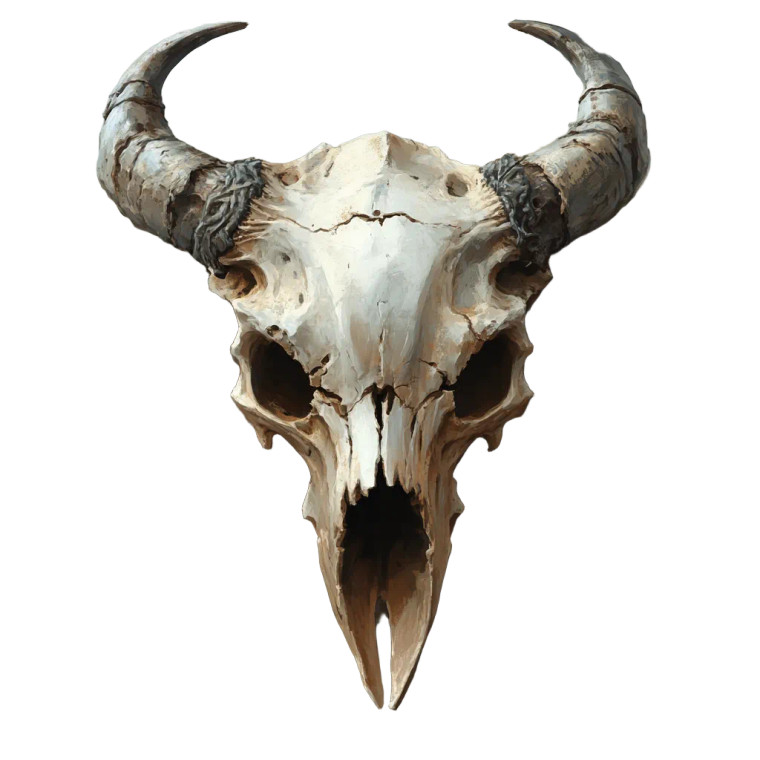 Animal Skull Creature Vinyl Car Decal Sticker – Waterproof & UV-Resistant 8"