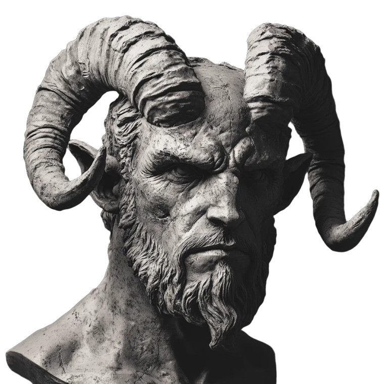 Hades Sculpture Vinyl Car Decal Sticker – Waterproof & UV-Resistant 8"