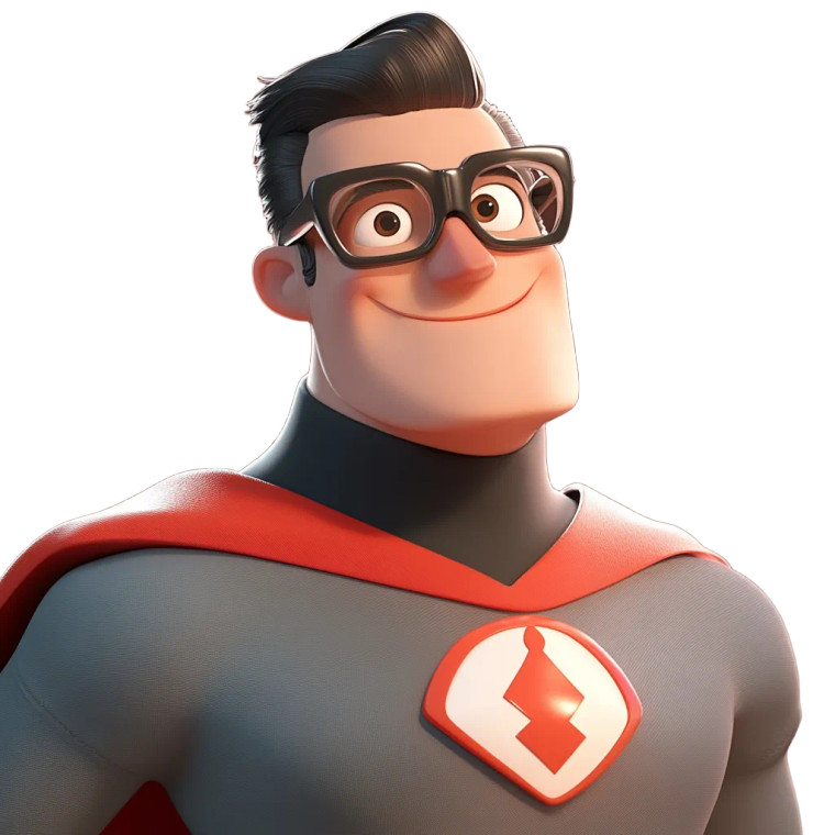 1950S Pixar Superhero Vinyl Car Decal Sticker – Waterproof & UV-Resistant 8"