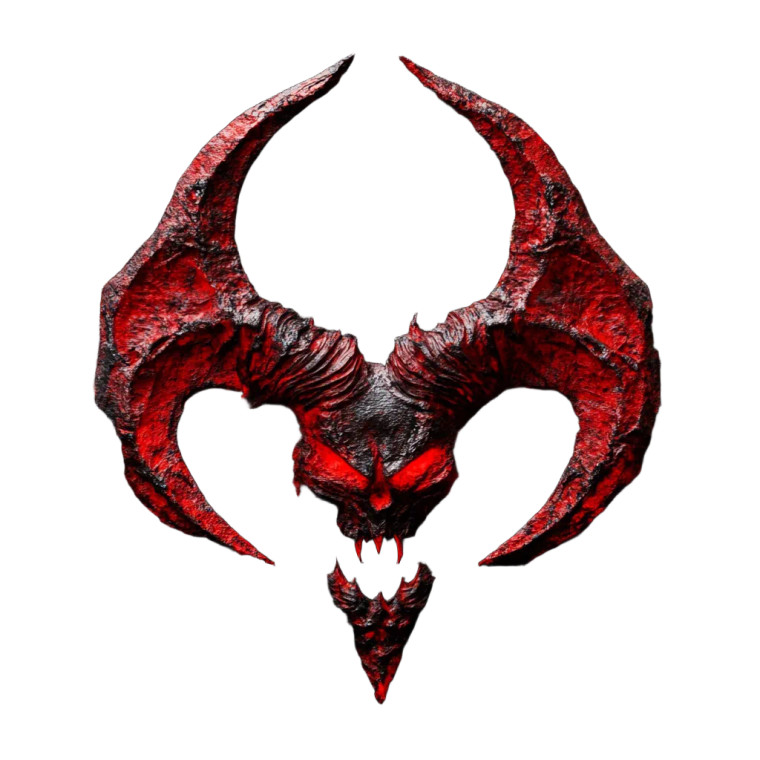 Demonic Logo Vinyl Car Decal Sticker – Waterproof & UV-Resistant 8"