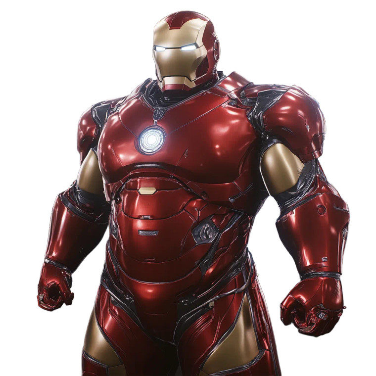 Obese Iron Man V2 Vinyl Car Decal Sticker – Waterproof & UV-Resistant 8"