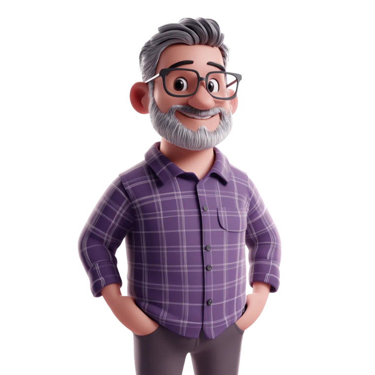 Content Smiling Man Vinyl Car Decal Sticker – Waterproof & UV-Resistant 8"