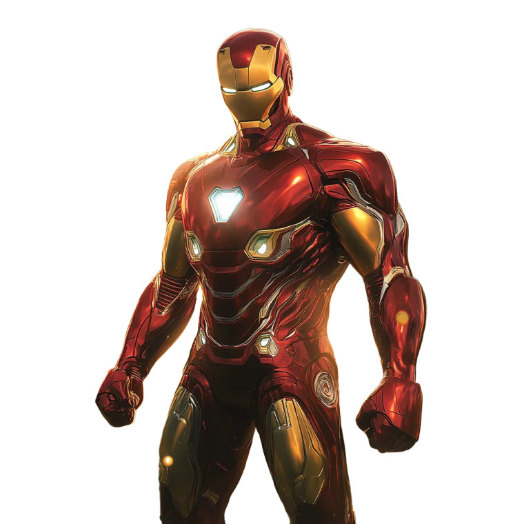 Heroic Iron Man Vinyl Car Decal Sticker – Waterproof & UV-Resistant 8"