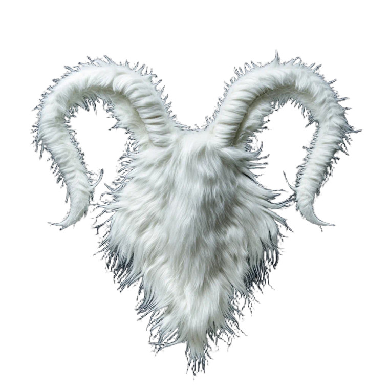 White Fur Logo Vinyl Car Decal Sticker – Waterproof & UV-Resistant 8"