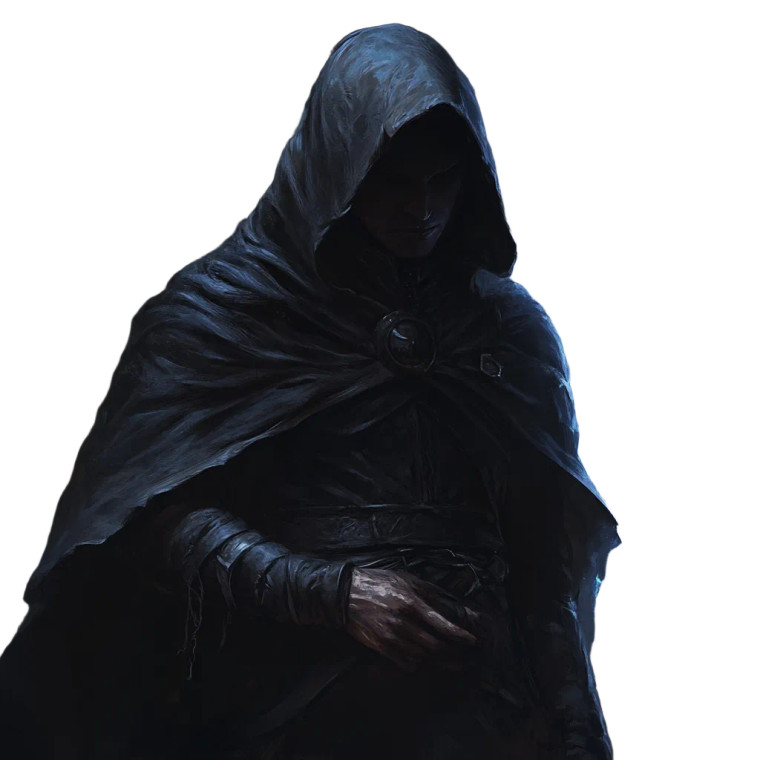 Dark Mage Robe Vinyl Car Decal Sticker – Waterproof & UV-Resistant 8"