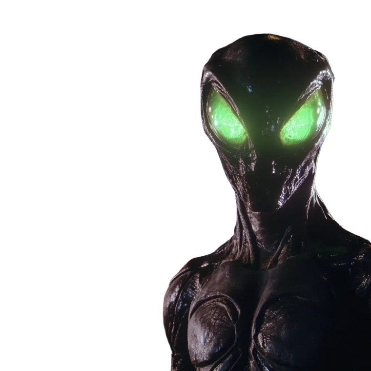 Alien Biohazard Creature Vinyl Car Decal Sticker – Waterproof & UV-Resistant 8"