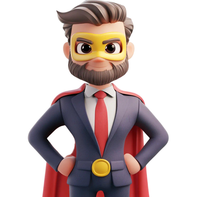 Super Hero Cartoon Vinyl Car Decal Sticker – Waterproof & UV-Resistant 8"