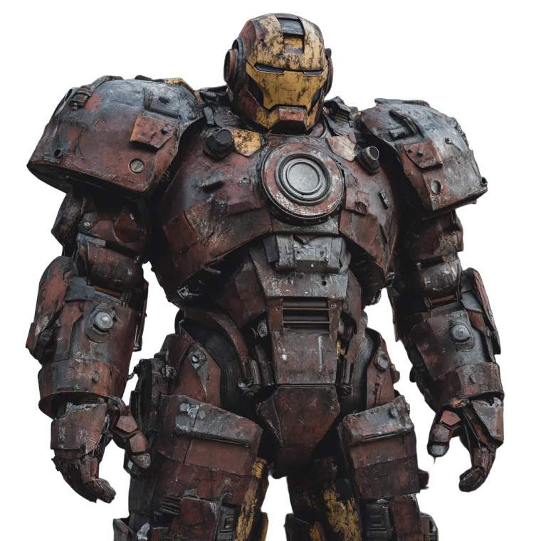 Russian Iron Suit Vinyl Car Decal Sticker – Waterproof & UV-Resistant 8"