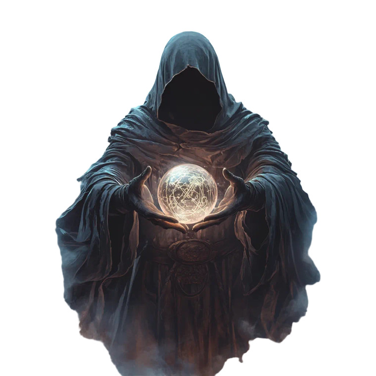 Mystical Cartoon Seer Vinyl Car Decal Sticker – Waterproof & UV-Resistant 8"