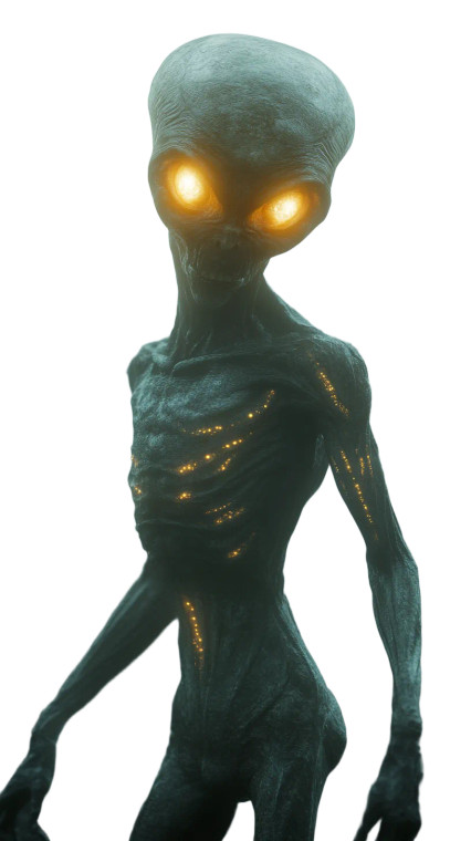 Ghostly Alien Vinyl Car Decal Sticker – Waterproof & UV-Resistant 8" Ghostly Alien Vinyl Car Decal Sticker – Waterproof & UV-Resistant 8"