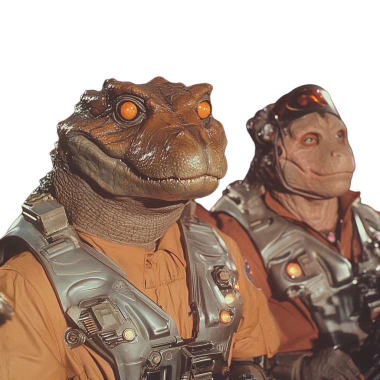 Robot Gator Aliens Vinyl Car Decal Sticker – Waterproof & UV-Resistant 8"