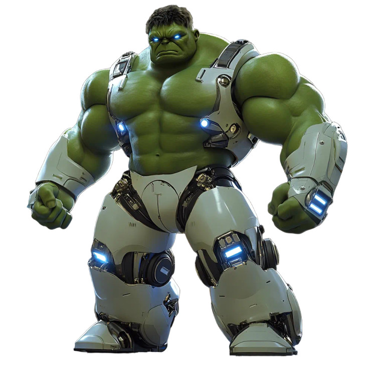 Hulk Bot Hybrid Vinyl Car Decal Sticker – Waterproof & UV-Resistant 8"