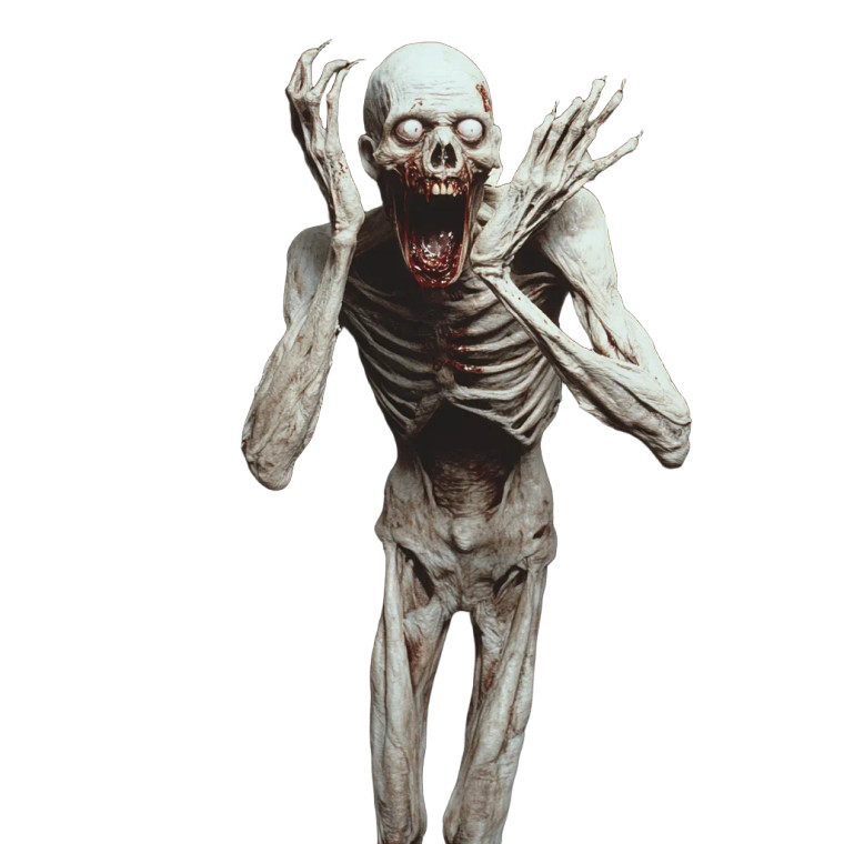 Screaming Gaunt Humanoid Vinyl Car Decal Sticker – Waterproof & UV-Resistant 8"