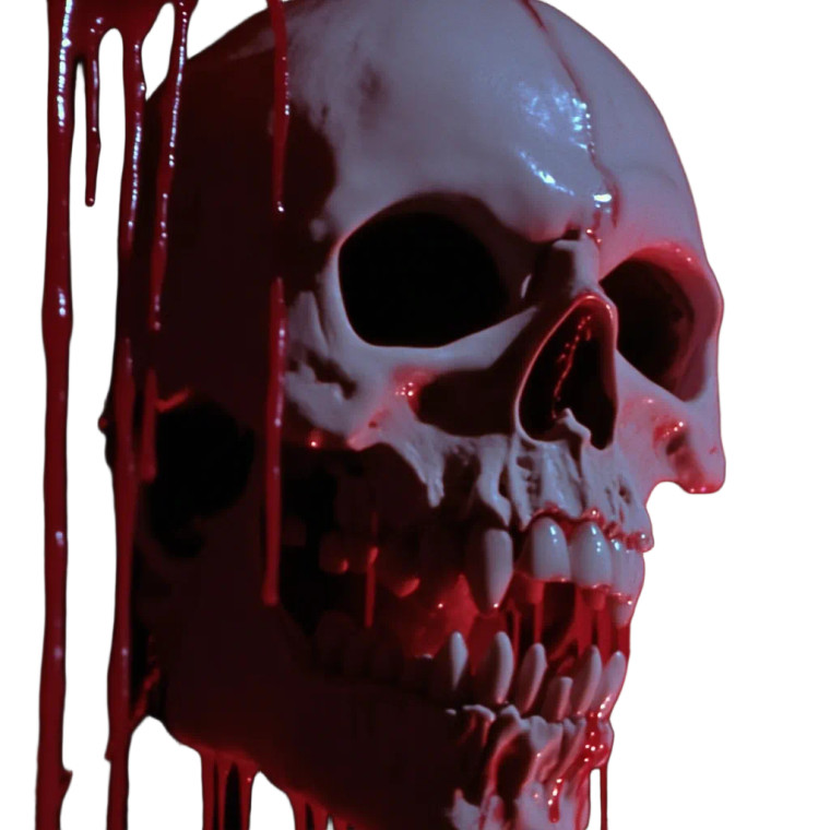 Vhs Horror Skull Vinyl Car Decal Sticker – Waterproof & UV-Resistant 8"
