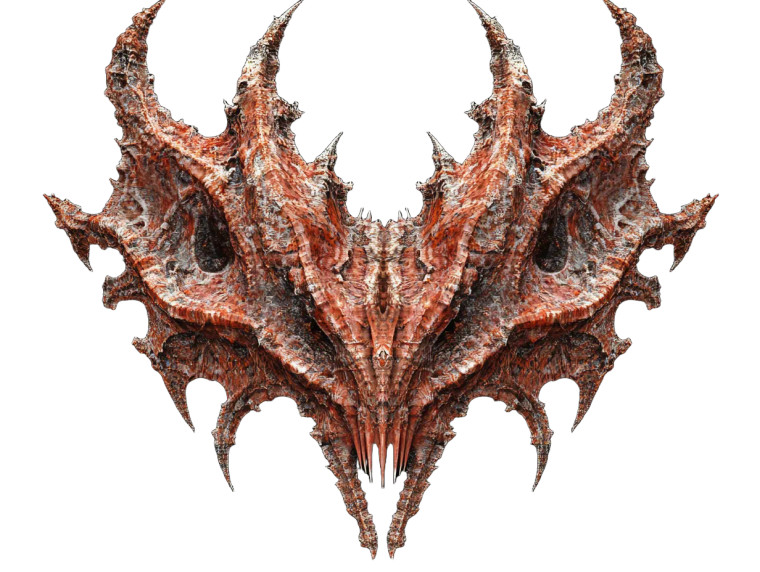 Alien Fractal Head Vinyl Car Decal Sticker – Waterproof & UV-Resistant 8"