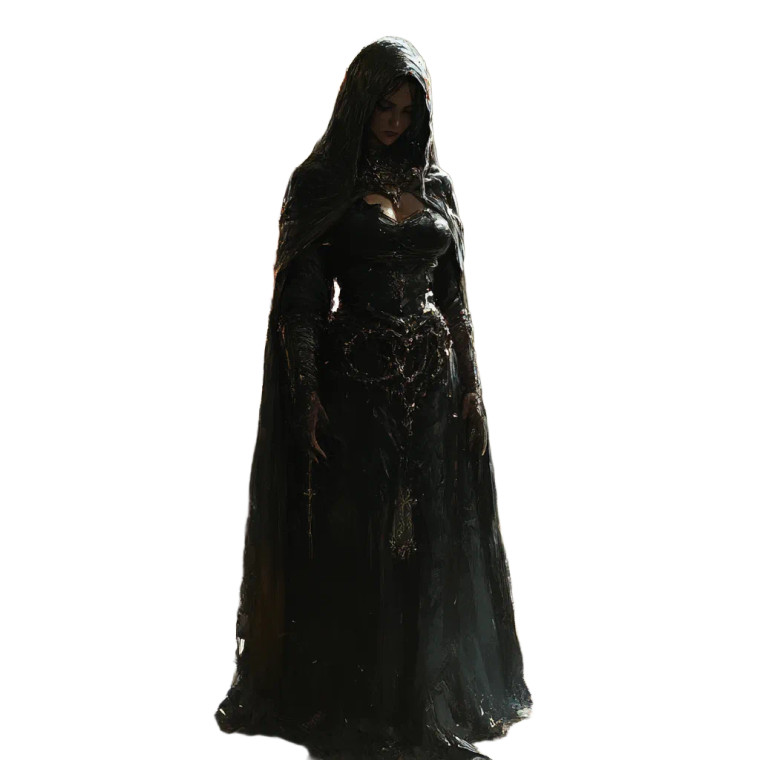 Cursed Priestess Vinyl Car Decal Sticker – Waterproof & UV-Resistant 8" Cursed Priestess Vinyl Car Decal Sticker – Waterproof & UV-Resistant 8"