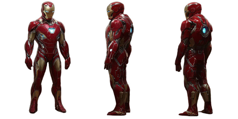 Iron Man Poses Vinyl Car Decal Sticker – Waterproof & UV-Resistant 8"