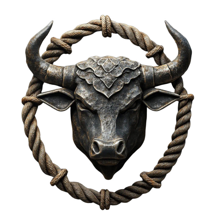 Steel Bull Logo Vinyl Car Decal Sticker – Waterproof & UV-Resistant 8"