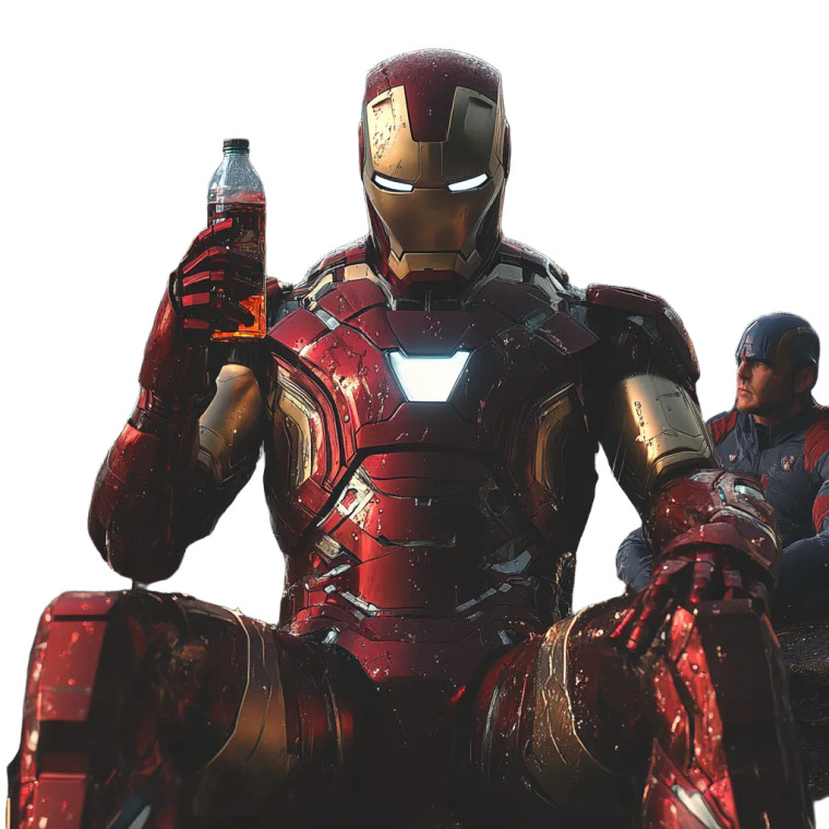 Iron Man Selfie Vinyl Car Decal Sticker – Waterproof & UV-Resistant 8"