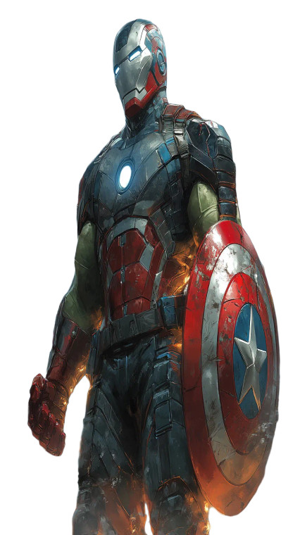 Hulk Iron Hybrid Vinyl Car Decal Sticker – Waterproof & UV-Resistant 8"