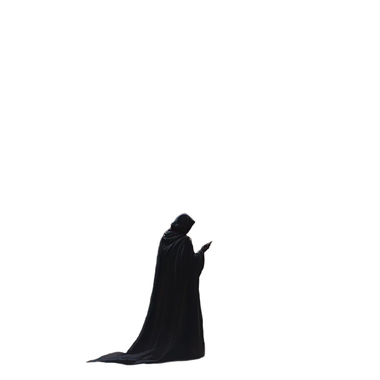 Cloaked Librarian Vinyl Car Decal Sticker – Waterproof & UV-Resistant 8"