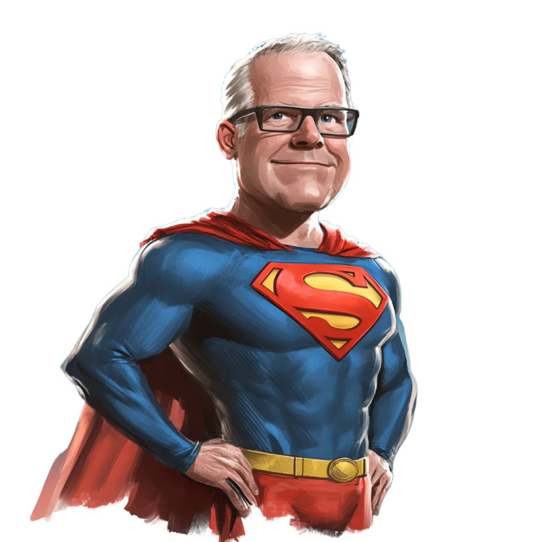 Superman Hotel Manager Vinyl Car Decal Sticker – Waterproof & UV-Resistant 8"