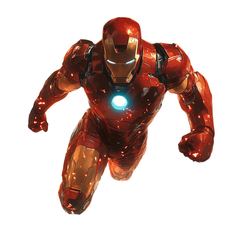 Iron Man Art Vinyl Car Decal Sticker – Waterproof & UV-Resistant 8"
