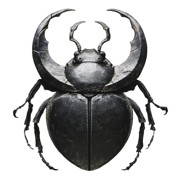 Evil Ancient Scarab Vinyl Car Decal Sticker – Waterproof & UV-Resistant 8"