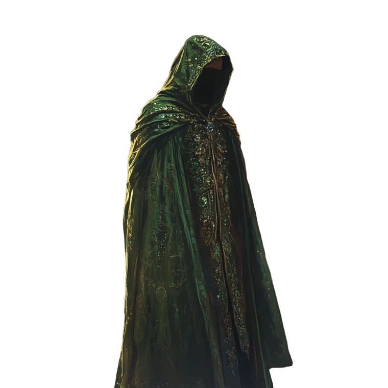 Mystical Green Wizard Vinyl Car Decal Sticker – Waterproof & UV-Resistant 8"