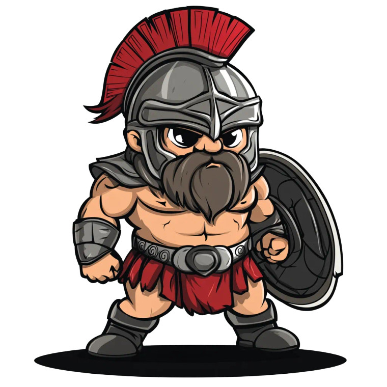 Cartoon Dwarf Warrior Vinyl Car Decal Sticker – Waterproof & UV-Resistant 8"
