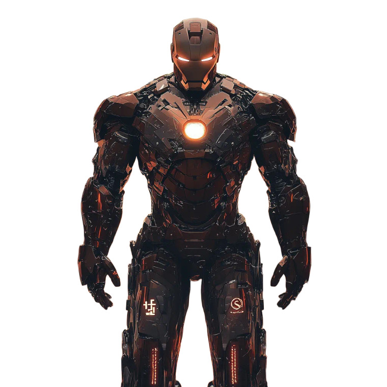 Korean Iron Man Vinyl Car Decal Sticker – Waterproof & UV-Resistant 8"