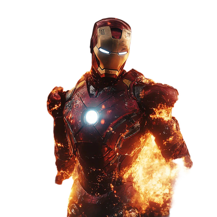 Ironman Explosion Vinyl Car Decal Sticker – Waterproof & UV-Resistant 8"