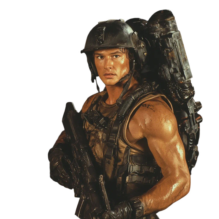 Steampunk Action Hero Vinyl Car Decal Sticker – Waterproof & UV-Resistant 8"