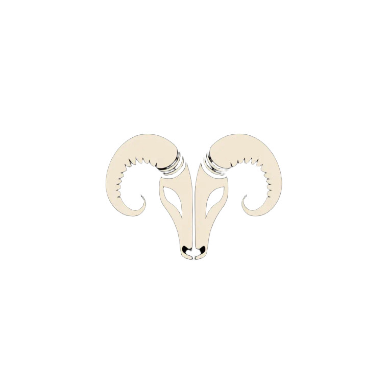 Mouflon Mask Logo Vinyl Car Decal Sticker – Waterproof & UV-Resistant 8"