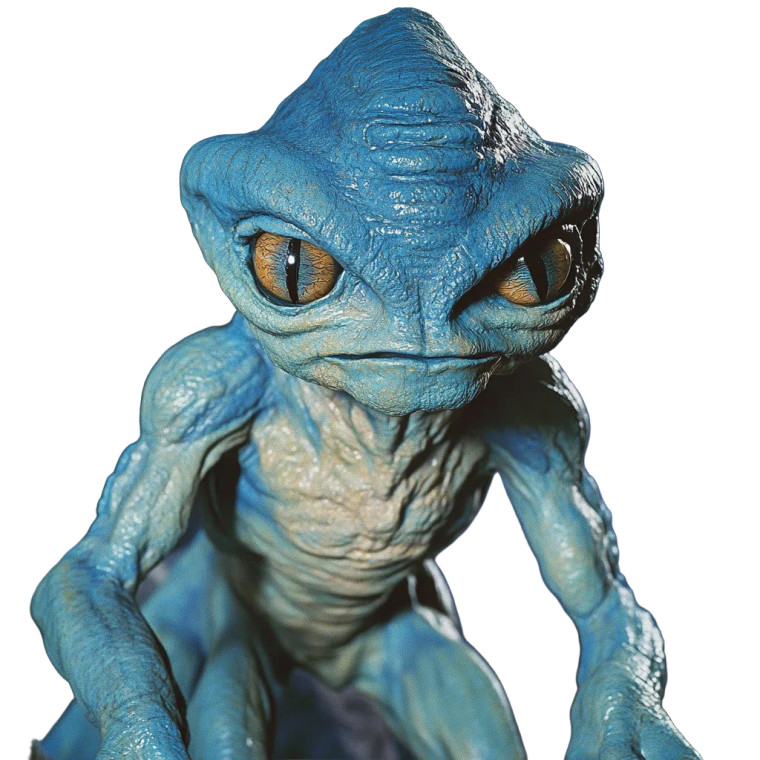 Bulbous-Headed Alien Vinyl Car Decal Sticker – Waterproof & UV-Resistant 8"