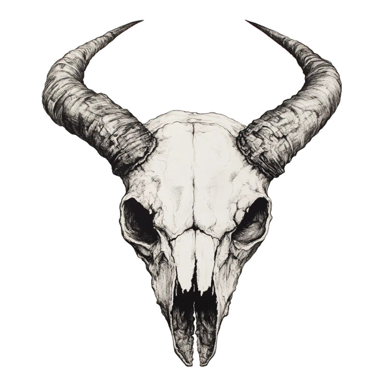 Creepy Fox Skull Vinyl Car Decal Sticker – Waterproof & UV-Resistant 8"