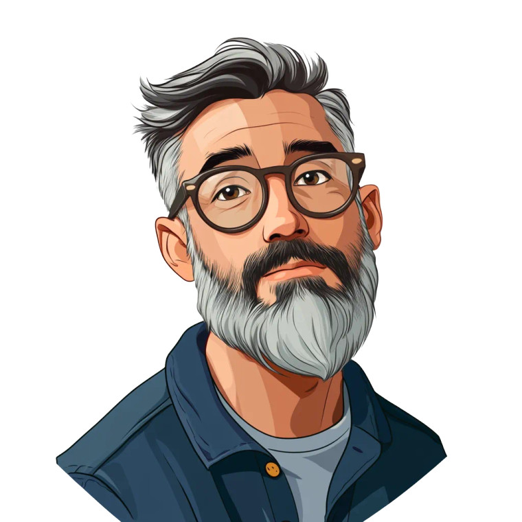 Hipster Cartoon Male Vinyl Car Decal Sticker – Waterproof & UV-Resistant 8"