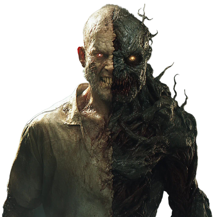 Dual Nature Man Vinyl Car Decal Sticker – Waterproof & UV-Resistant 8"