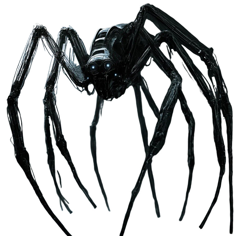 Cybernetic Spider Vinyl Car Decal Sticker – Waterproof & UV-Resistant 8"