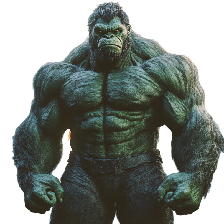 Hulk Gorilla Vinyl Car Decal Sticker – Waterproof & UV-Resistant 8"