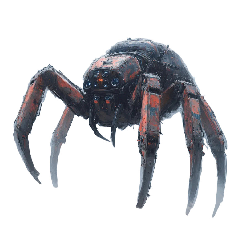 Giant Robot Spider Vinyl Car Decal Sticker – Waterproof & UV-Resistant 8"