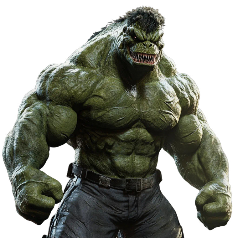 Hulk-Lizard Hybrid Vinyl Car Decal Sticker – Waterproof & UV-Resistant 8"