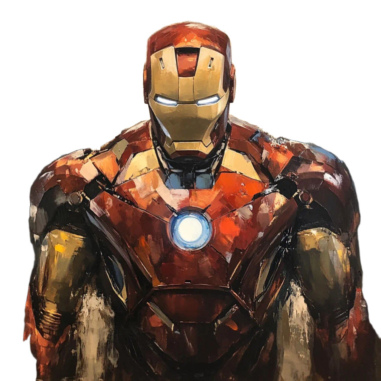 Ironman Painting V3 Vinyl Car Decal Sticker – Waterproof & UV-Resistant 8"