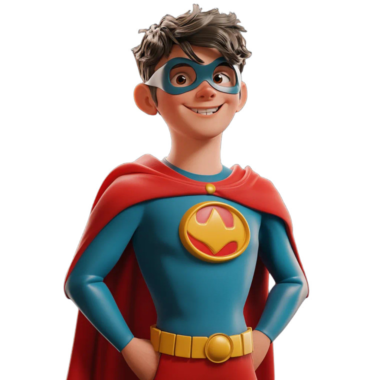 Superhero Teenager Vinyl Car Decal Sticker – Waterproof & UV-Resistant 8"