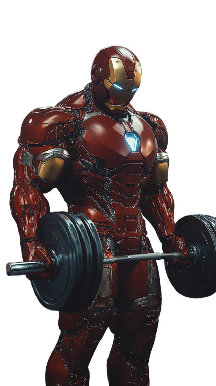 Chubby Iron Man Vinyl Car Decal Sticker – Waterproof & UV-Resistant 8"