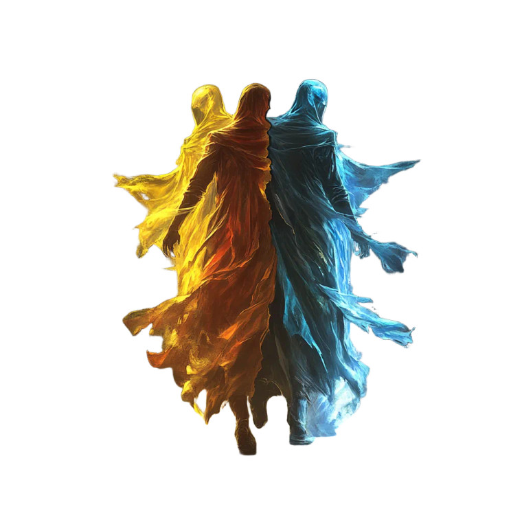 Split Mage Vinyl Car Decal Sticker – Waterproof & UV-Resistant 8"